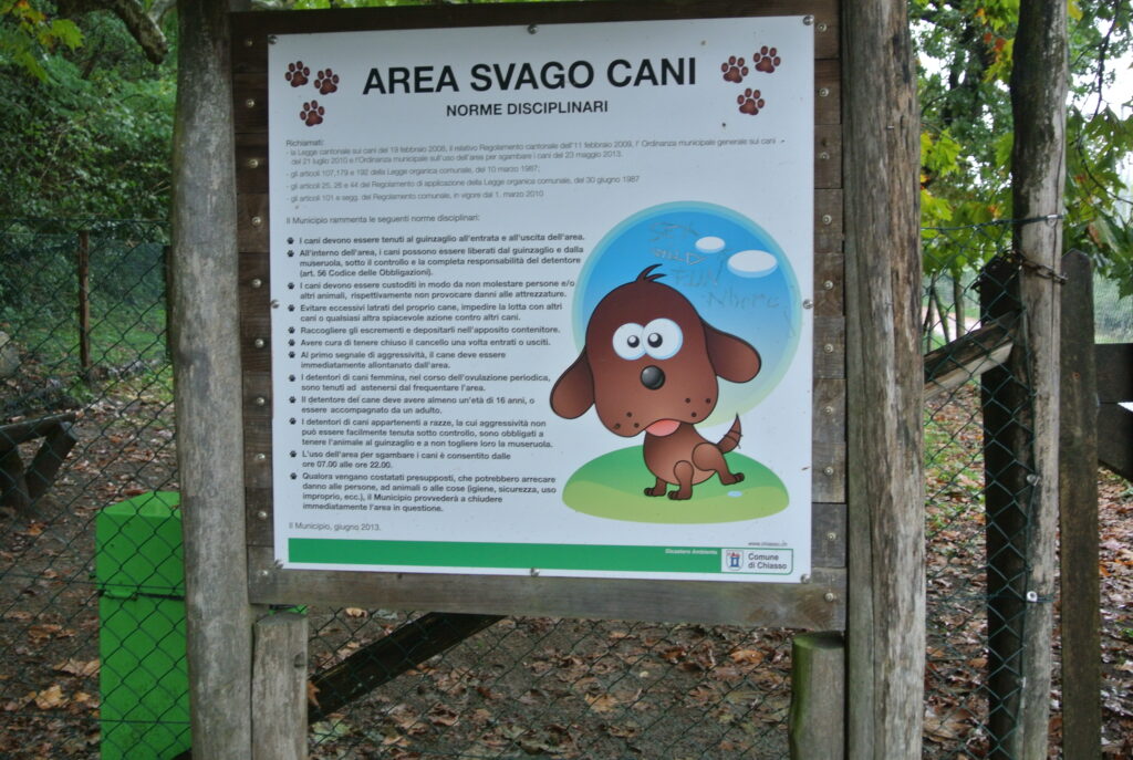 Dog Park Chiasso - regole